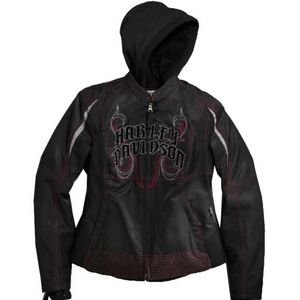 Harley-Davidson® Women's Jacket, Waterproof 3IN1 Functional, Black